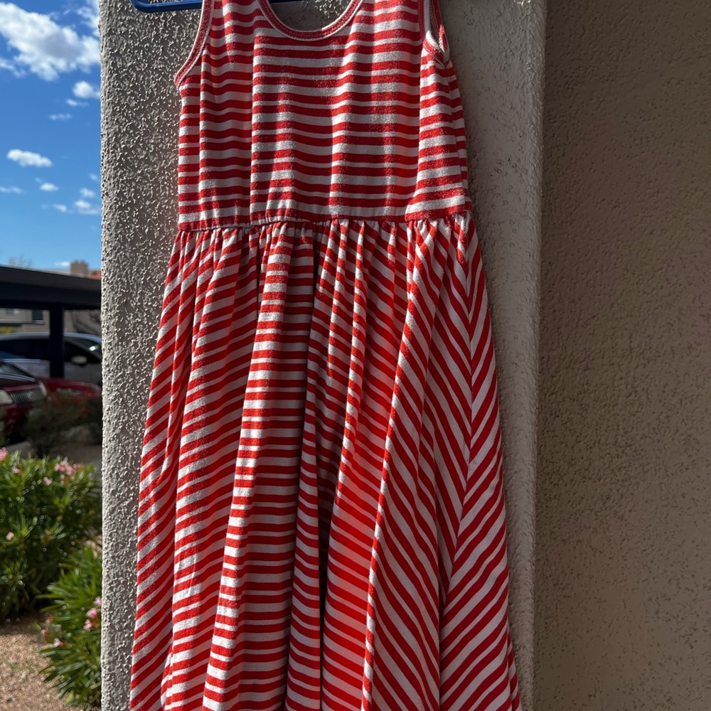 Alice + Ames Striped Red and White Kids Dress